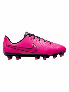 Nike Hot Pink Soccer Cleats with Black Swoosh - Tempo Legend 10 Club